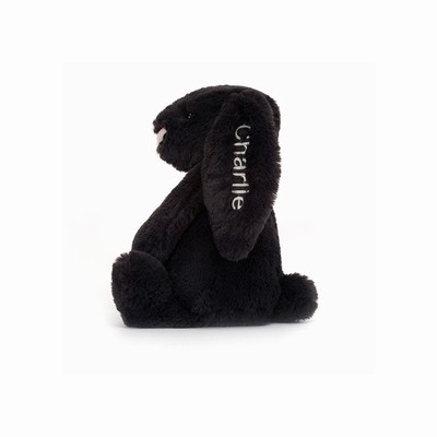 Jellycat Bashful Inky Bunny Medium Australia | 918365USX